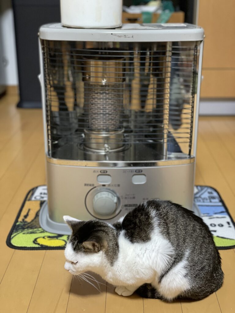 【猫8050】ナショナル 石油 ストープ レトロ 暖房　グレー 我が家のストーブ♡ - 【公式】文花堂